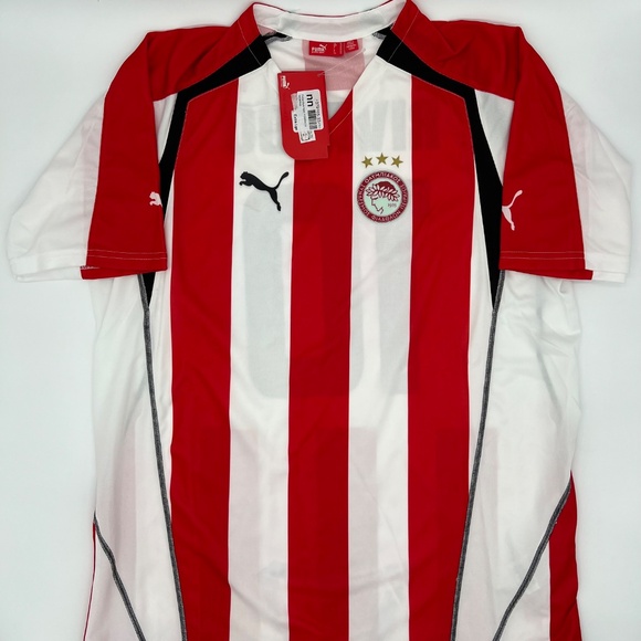 Rivaldo #10 Olympiacos 2005/2006 Home ORIGINAL Puma VTG Rare Soccer Jersey (XL) - Picture 3 of 9